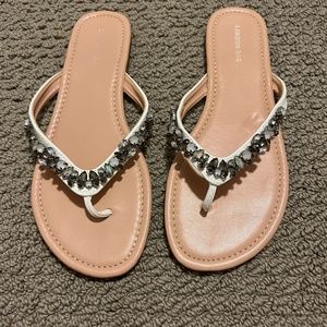 London Rag sandals flip flops size 10 with gems